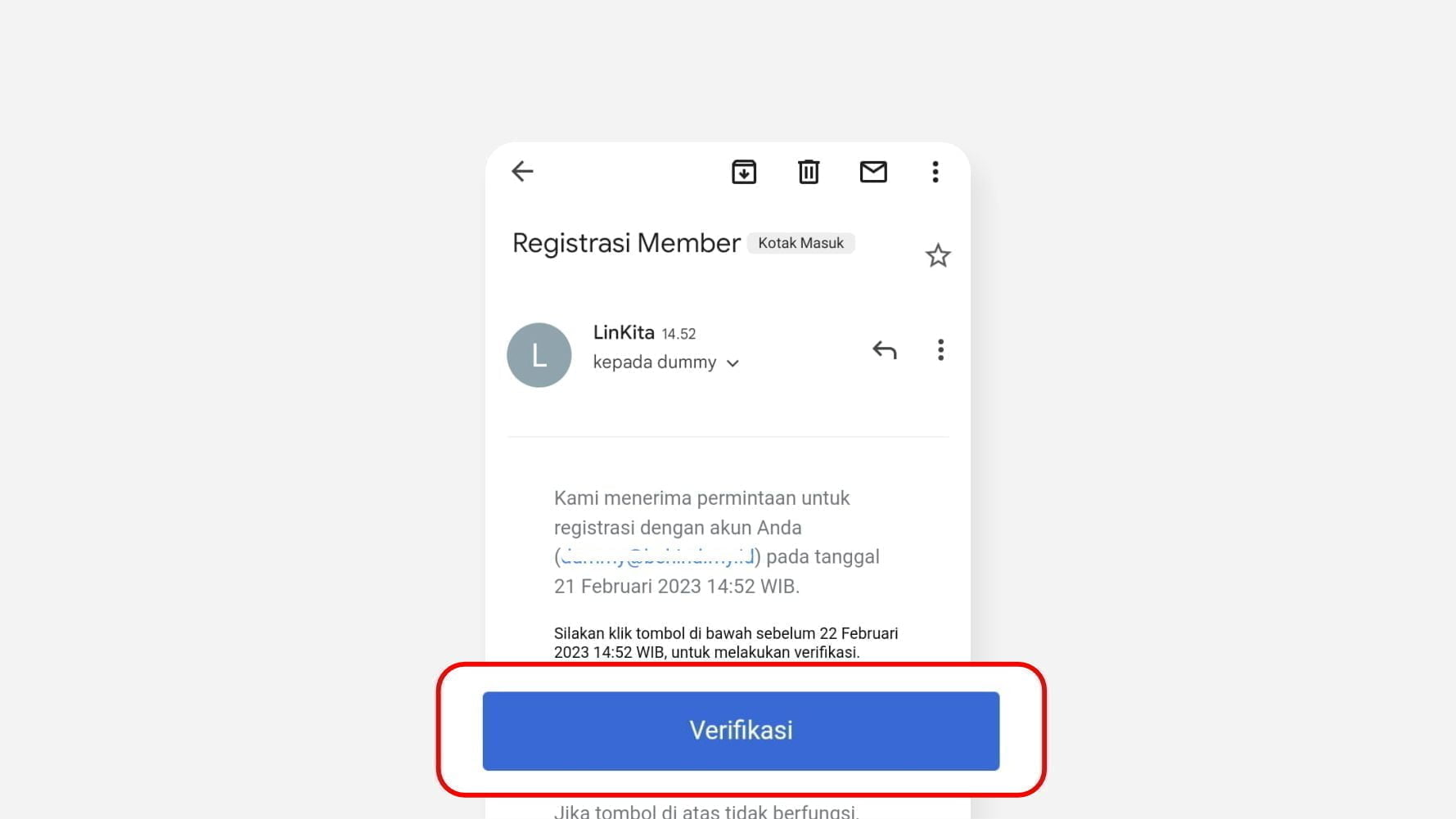 Verifikasi email